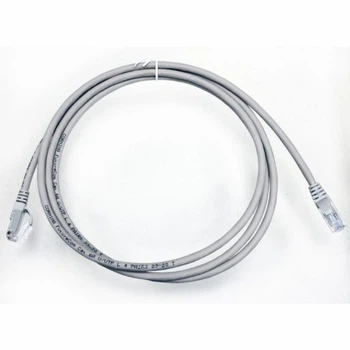 Патч-корд кат. 6A, 24AWG, RJ45-RJ45, сірий, 5 м, U-UTP, LSZH, Corning