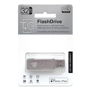 Флешка 3в1 32GB для iPhone/Android/Windows
