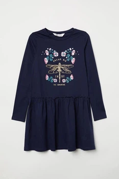 Сукня довгий рукав Метелик синій H&M 92см (40006485)