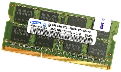 Оперативна пам'ять Samsung SODIMM DDR3 2Gb 1067MHz PC3-8500 (M471B5673DH1-CF8) 07-00-F0 Б/У
