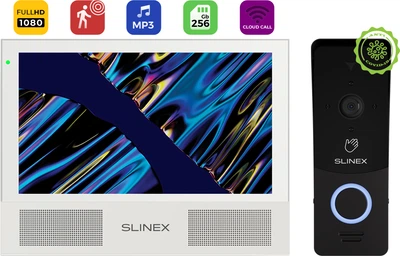 Комплект видеодомофона Slinex Sonik 7 Cloud Touchless Kit White-Black