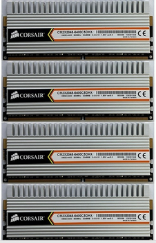 Игровая оперативная память Corsair Dimm 8Gb (4*2Gb) DDR2 800MHz PC2-6400 CL5 CM2X2048-6400C5DHX Б\у