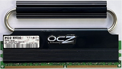 Игровая оперативная память OCZ Bandwidth Edition Dimm 2Gb DDR2 1066MHz PC2-8500 CL5 OCZ2RPR10664GK Б\у