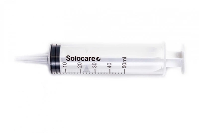 Шприц 50 мл Catheter Tip без голки 25 шт, 3-х комп. однораз. стер. «Solocare» Solocare