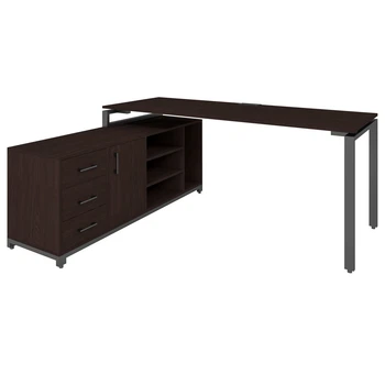 Офисный письменный стол руководителя Loft Details FM200b венге магия 36