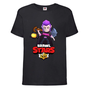 Футболка дитяча Бравл Старс Мортис (Brawl Stars Mortis) чорна 152 см