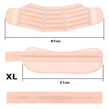 Бандаж дородовий XL еластичний пояс на липучках UFT Bandage