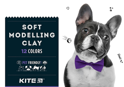 Пластилін восковий Kite Dogs 12 кольорів 240 г (K22-1086)