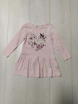 Сукня довгий рукав Кролик рожевий H&M 92см (40006592)