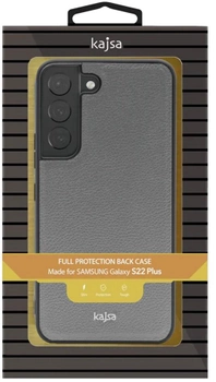 Панель Kajsa для Samsung Galaxy S22 Plus Genuine Leather 6516 Grey
