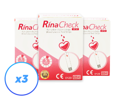 Тест-смужки Rina Check (Ріна Чек) №50 - 3 уп., (150 шт.)