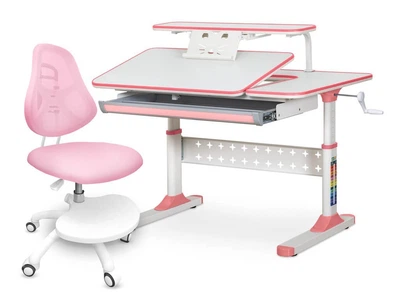 Комплект парта Ergokids TH-320 Pink + крісло ErgoKids Y-400 PN (TH-320 W/PN + Y-400 PN)