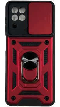 Чохол Camshield з кільцем-підставкою на Samsung Galaxy M32 червоний
