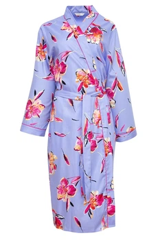 Халат женский Cyberjammies Carrie 9053 18/2XL Сиреневый с цветочным принтом (5051877380226)