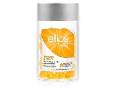 Сыворотка для волос «Роскошное сияние» с маслом алоэ вера Ellips Hair Vitamin Smooth & Shiny With Aloe Vera Oil, 50шт по 1мл (8993417200410)