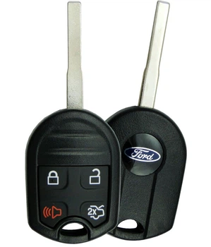 Корпус ключа для Ford Mondeo Explorer Focus Fiesta Mustang Kosta Briko Agola C-Max AdlerKey (25-28) на 4 кнопки с лезвием (болванка, запчасть, заготовка)