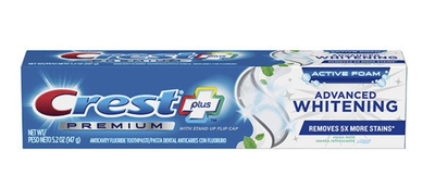 Зубна паста Crest Premium Plus Advanced Whitening Active Foam 147 г