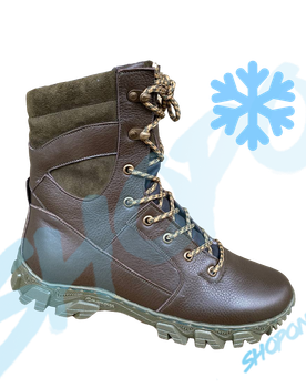 Берцы зимние ботинки тактические мужские, черевики тактичні чоловічі берці зимові, натуральна шкіра, размер 40, Bounce ar. TM-VN-1940, цвет коричневый