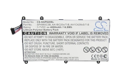 Акумулятор Cameron Sino SP4960C3B для планшета Samsung Galaxy Tab 2 7.0 P3100 P3110 P6200 (4000 mAh)