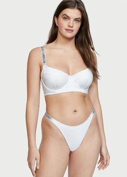 Купальник push-up со стразами Victoria's Secret Shine Strap 34D-L белый (70400133649QBF34D/L)