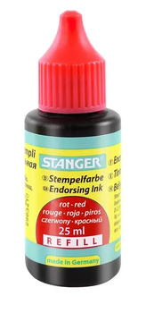 Краска штемпельная 25мл Stanger 6327 Красный