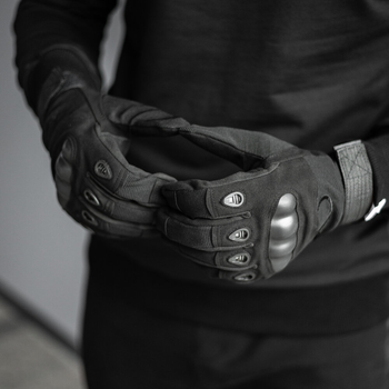 Перчатки Тактические полнопалые с накладкой Черный L SSpe1 310