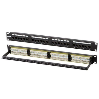 Сетевая патч-панель Hypernet UTP 19" 24 порта 1U cat.5e PP-UTP24-CM