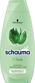 Шампунь Schauma 7 трав для нормальных и жирных волос 400 мл (3838824086750)