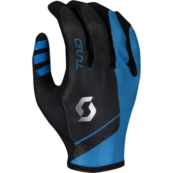 Велоперчатки демисезонные мужские Scott Traction Tuned LF - atlantic blue/black XL (2021)