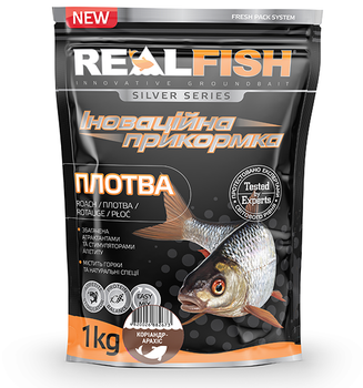 Прикормка RealFish "Плотва" Коріандр-арахіс 1кг
