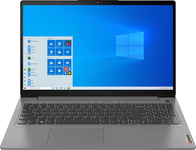Ноутбук Lenovo IdeaPad 3 15ITL6 (82H800W3RA); 15.6" FullHD (1920x1080) TN LED матовый / Intel Core i5-1135G7 (2.4 - 4.2 ГГц) / RAM 8 ГБ / SSD 256 ГБ / nVidia GeForce MX350, 2 ГБ / нет ОП / Wi-Fi / BT / веб-камера / DOS / 1.65 кг / серый