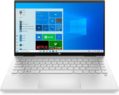 Ноутбук HP Pavilion x360 14-dy0030ua (464J0EA); 14" FullHD (1920x1080) IPS LED глянцевый сенсорный / Intel Pentium 7505 (2.0 - 3.5 ГГц) / RAM 4 ГБ / SSD 256 ГБ / Intel UHD Graphics / без ОП / Wi-Fi / BT / веб-камера / DOS / 1.56 кг / серебристый
