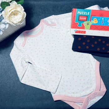 Детский подарочный набор Gift HUB для девочки 12-24 месяца с развивающими пазлами ДТ18_35, 86-92 см