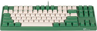 Клавиатура проводная Akko 3087 Matcha Red Bean Cherry MX Silent Red USB Green (A3087_MA_CSR)