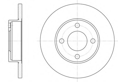 Диск гальмівний AUDI 100 передн. Remsa (618100)