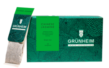 Чай зеленый пакетированный Grunheim Chinese Jasmine 20 шт