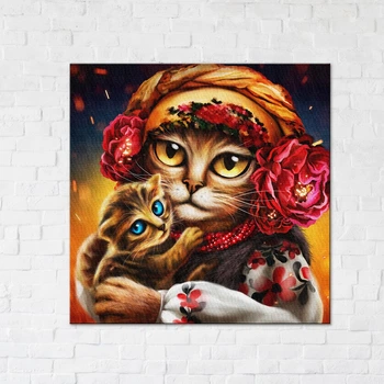 Постер Сім'я котиків ©Маріанна Пащук CN53117L
