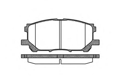 Колодка гальмівна дискова LEXUS RX, передн. Remsa (103900)