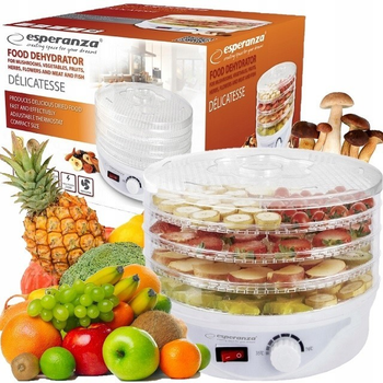 Універсальна сушарка для овочів і фруктів Esperanza EKD003 Delicatesse