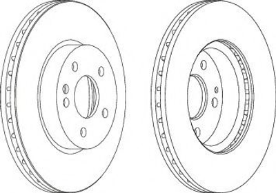 Диск тормозной передний вентилируемый MB VITO Jurid (562392JC)