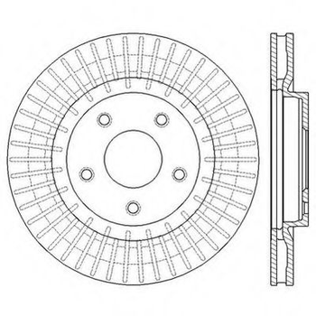 Диск тормозной передний NISSAN QASHQAI Jurid (562578JC)