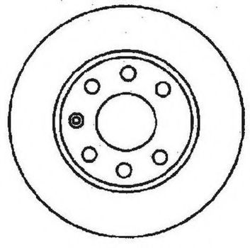 Диск тормозной передний DAEWOO LANOS R13 Jurid (561248JC)