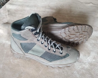 Берцы летние короткие облегченные с сеткой, обувь для военных KROK BUС02, 40 размер, хаки, 01.40