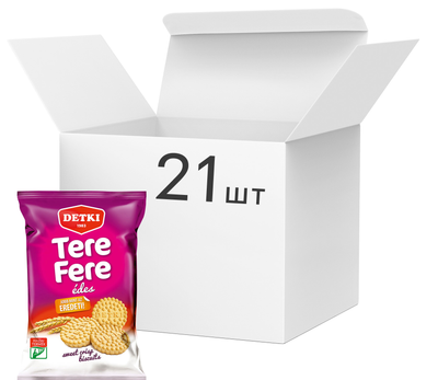 Упаковка хрусткого печива Detki Tere-fere 180 г х 21 шт (5997380360112)