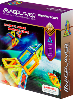 Конструктор магнитный Magplayer 14 элементов (MPB-14)