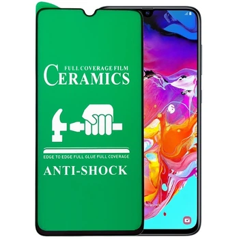 Гибкое защитное стекло Ceramic Glass 9D для Samsung Galaxy A70 (A705) Глянцевое