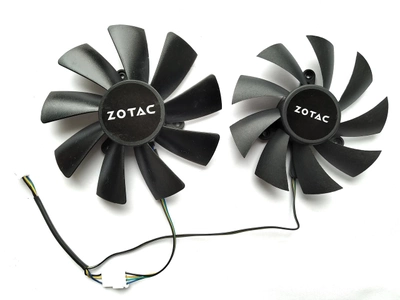 Вентилятор Apistek для видеокарты Zotac Mini GA92S2H GAA8S2U (FD9015U12S FD10015H12S) комплект 2 шт (№127)