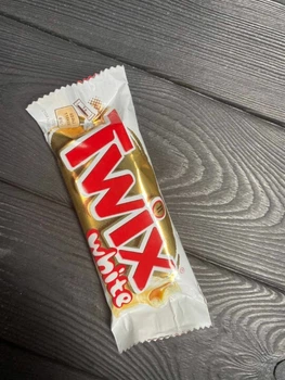 Батончик Twix White в белом шоколаде 46г