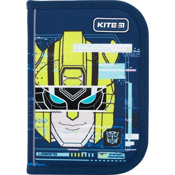 Пенал шкільний без наповнення Kite Transformers TF22-622, 1 відділення, 2 відвороти