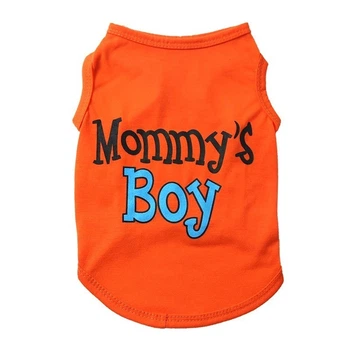Футболка для собак и кошек Mommys Boy Orange XS